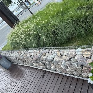 Hot Dipped Galvanized Welded Wire Mesh Gabion Stone Cage Retaining Wall with 4mm