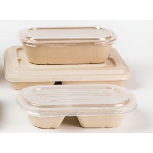 Buy cheap Takeaway Biodegradable Disposable Dinnerware / Sugarcane Pulp Containers from wholesalers