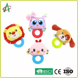 Buy cheap ASTM Handcrafted Nontoxic Baby Plush Rattle With Teether from wholesalers
