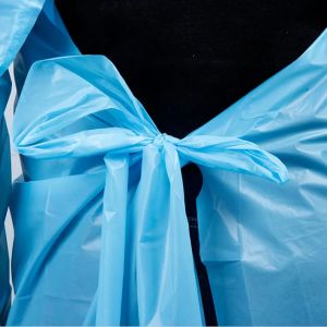 Buy cheap Long Sleeve Disposable CPE Gown With Thumb Loop Cuff from wholesalers