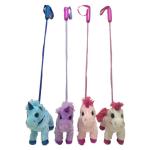 Buy cheap 7.87in Walking Singing Pink Unicorn Stuffed Animals & Plush Toys With Retractable Stick from wholesalers
