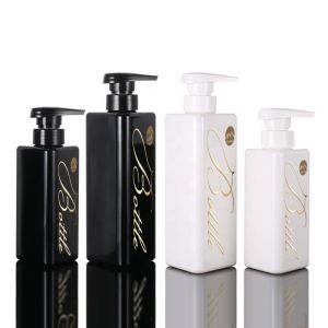 Buy cheap 500ml Plastic Bottles For Creams Black Refillable PET Material from wholesalers