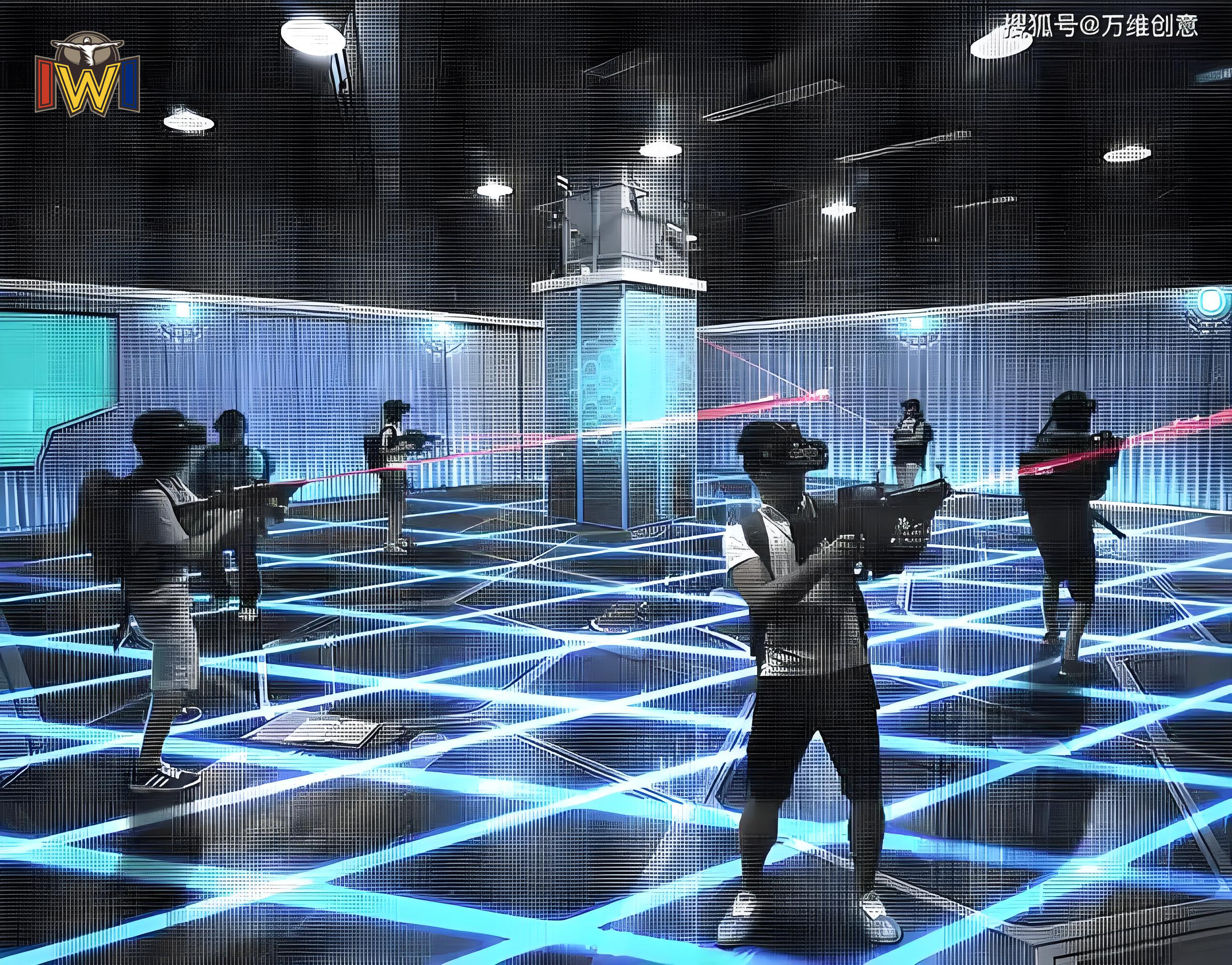 XR Space Game with Special Effects Realistic Environments and 60 Players per