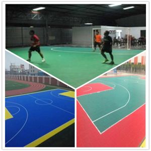 Buy cheap 3W Futsal  PVC Vinyl Interlocking plastic flooring Tiles from wholesalers