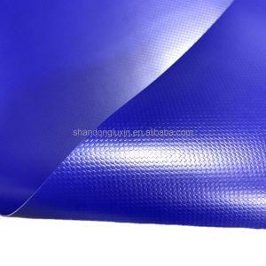 Outdoor-Umbrella Blue PVC Tarpaulin for Rainproof and Sunlight Blocking Function