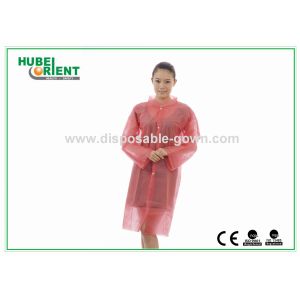 Buy cheap Customized Weight/Size Red PP water Resistant Disposable with snaps for factory use from wholesalers