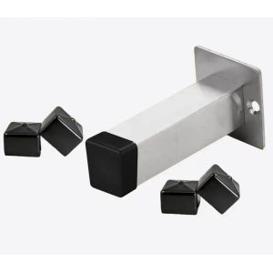 Buy cheap Square Vinyl End Caps Rubber Hole Plugs Black PVC End Cap Flexible Protector Soft Rubber End Cap Plastic Cover from wholesalers