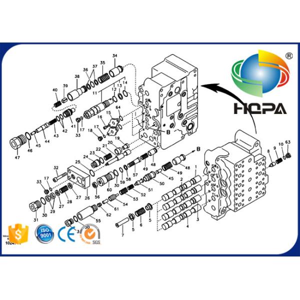 VOE14535506 14535506 Main Control Valve Seal Kit for Volvo Excavator EC140B