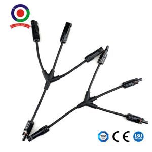 Buy cheap Fireproof  Low Power Loss M/3F F/3M Solar Branch Connector from wholesalers
