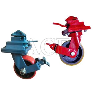Buy cheap Sturdy and Durable Heavy Duty Molded Rubber Tire Casters for Moving Shipping Container H x L 550 X 500MM from wholesalers