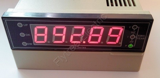 Buy cheap AC 5bits Digital multiple power meter watt KWh power factor Voltage current electricity consumption frequency from wholesalers