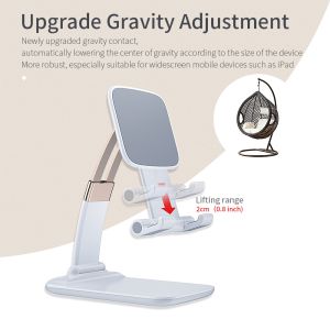 Buy cheap White Black Desktop Mobile Phone Holder Stand Foldable Stable Nonslip from wholesalers