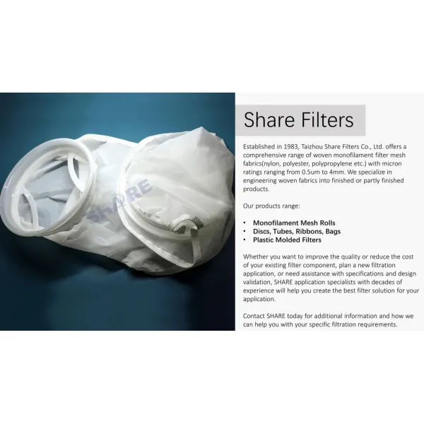Nylon Monofilaments Mesh Bag Filter with Zinc Galvanized Steel Ring