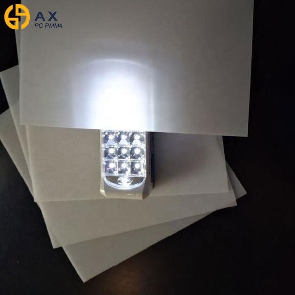 Quality LED Lamp 1mm Milk White Polystyrene Plastic Sheets for sale