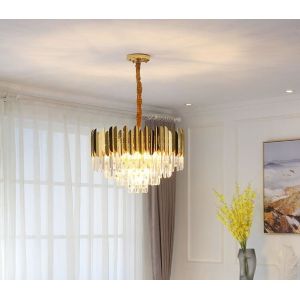 Buy cheap ODM Modern Hanging Crystal Pendant Chandelier Lights AC85V To 265V from wholesalers