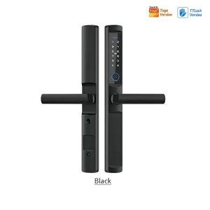 Buy cheap IP66 Waterproof Lock and Fingerprint Smart Wireless Door Lock with Adjustable Directions Handle Tuya WIFI or TTLock App from wholesalers