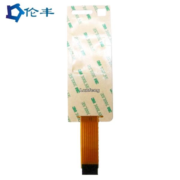 Customized 105*25mm Flexible Printed Circuit Membrane Switch with 3M467MP