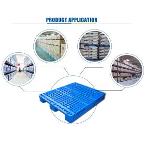 Buy cheap 4-Way cheap Rackable plastic pallets with steel from wholesalers