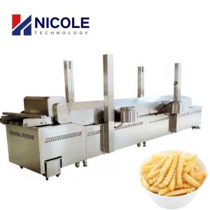 Buy cheap Customized Continuous SUS 304 Pellet Frying Line Electric Commercial Potato Chip Fryer from wholesalers