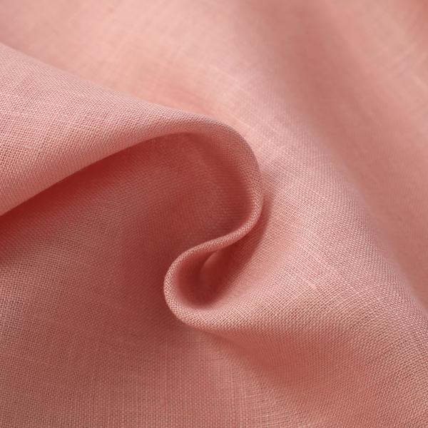 High Quality Linen 14*14 Woven Fabric Light Weight in Stock Comfortable and Breathable Solid Color for Women's Clothing