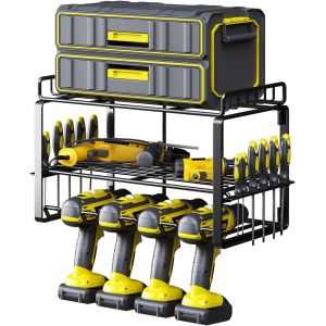Effortlessly Organize and Access Power Tools with Floating Tool Shelves and