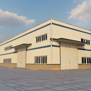 Buy cheap Portable Metal Workshops for Stable Warehouse Industrial Design Style Q235B Steel Frame from wholesalers