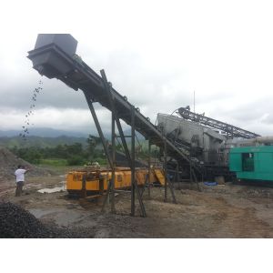 290Kw Tracked Mobile Crusher Machine 250 TPH Trailer Rock Portable Truck Mounted