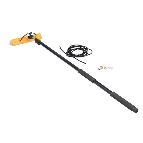 Quality Precision Clean PV Panel Surface Washing Brushes with Carbon Fiber Telescopic Rod for sale