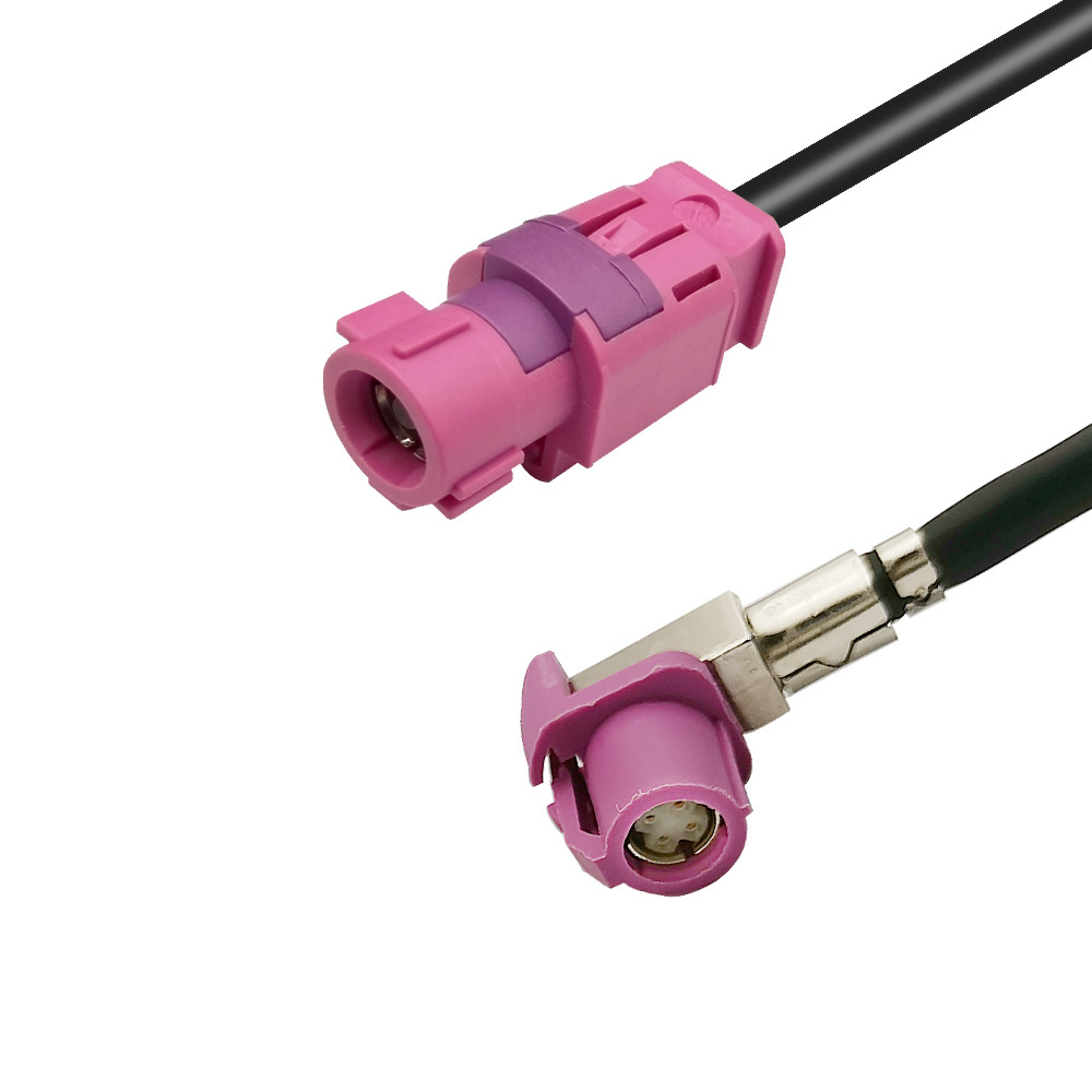 Quality Code H Connector FAKRA HSD Extension Cable Assembly 4 Pin For Car Video Interface for sale Buy cheap Code H Connector FAKRA HSD Extension Cable Assembly 4 Pin For Car Video Interface product
