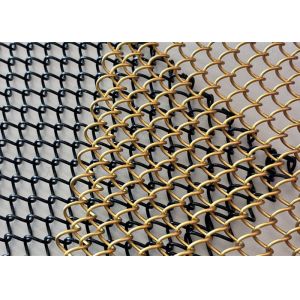 Buy cheap Aluminum Metal Mesh Drapery , Safety Curtains With Different Tracks from wholesalers