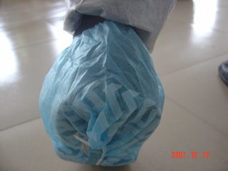 Buy cheap Polypropylene Non Slip Shoe Covers Disposable Breathable Hand Made Style from wholesalers