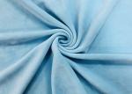 Buy cheap 92% Polyester Elastic Micro Velvet Fabric For Home Textile Baby Blue 340GSM from wholesalers