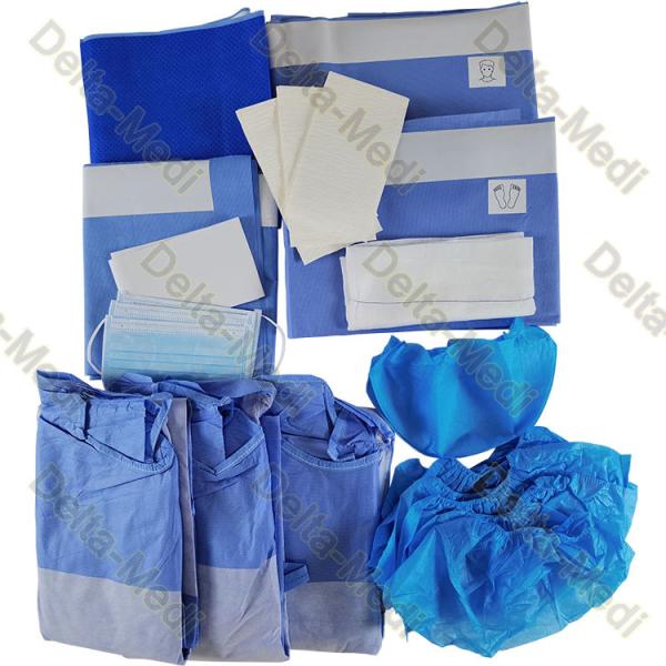 Quality SMS 40g To 65g Sterile Surgical Reinforced Universal Surgical Pack Surgical Drape for sale