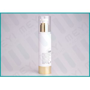 Plastic Airless Pump Cosmetic Packaging , Various Volumes Foundation Pump Bottle