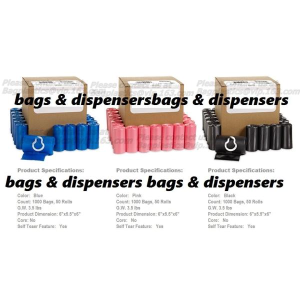 Quality security factory sales biodegradable pet waste dog poop bag, Heavy Duty Custom Biodegradable PE Dog Poop Pet Waste Bags for sale