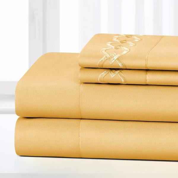 Buy cheap NO Filling Luxury Embroidery Pillowcases for Bedroom Extra Soft Brushed Microfiber Wrinkle Fade Free from wholesalers