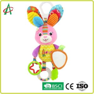 Buy cheap EN71 25cm Soft Plush Baby Rattles With Teeth Chew And Mirror from wholesalers