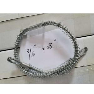 1/4" Galvanized Whip Check Safety Cable 20" Length