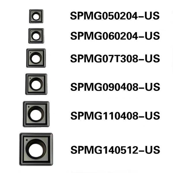 Quality SPMG050204 SPMG060204 SPMG090408 Solid Carbide Drilling Tools Square Indexable U Drill Inserts For Cnc Machine for sale