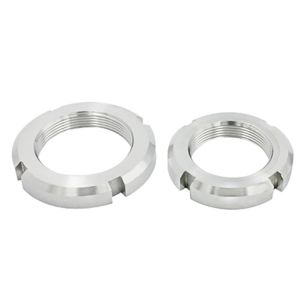 Stainless Steel M5M6M8 DIN981 Round Nut Locknuts Slotted Round Nuts
