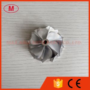 Buy cheap RHF5 reverse 50.50/61.00mm 6+6 blades high performance Turbo milling/aluminum 2618/billet compressor wheel from wholesalers