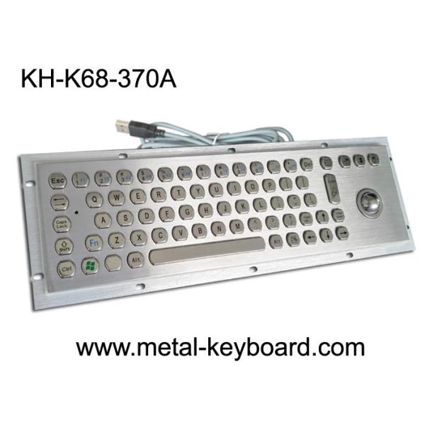 Vandal Resistant Industrial Computer Keyboard with trackball , water resistant