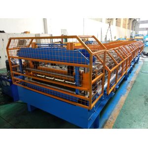 Buy cheap Trapezoidal Roofing Sheet Roll Forming Machine With Manual Pre - Cutting Device product