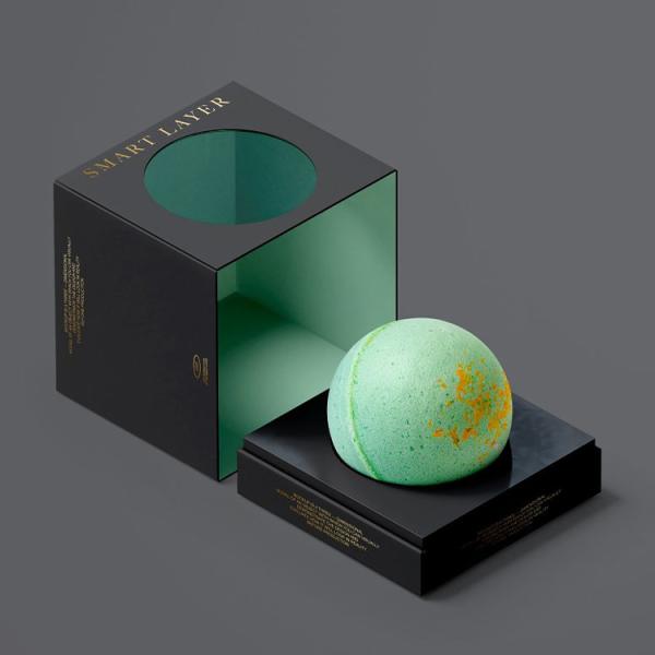 Buy cheap Custom Luxury Lid And Base Bath Bomb Gift Packaging Box With Window from wholesalers