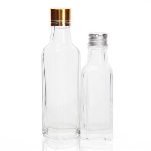 Whiskey Vodka Glass Liquor Bottles With Lids