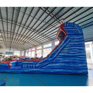 Buy cheap TUV Kids Outdoor Inflatable Water Slides Quadruple Stitching from wholesalers