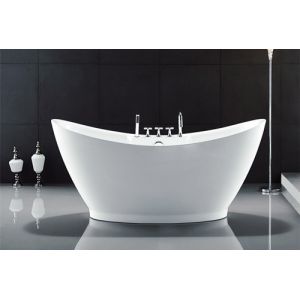 Buy cheap Curved Half Egg Shaped Freestanding Bath Tubs , 1700X800 Bathroom Freestanding product