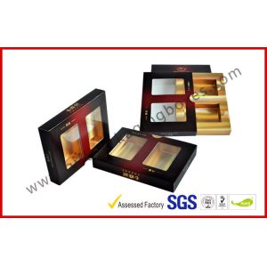 Buy cheap Matt Varnish Foil Paper Cigar Gift Box With Golden / Cigar Gift Sets from wholesalers