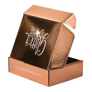 Buy cheap Custom Paper Rose Gold Metalized Boxes Packaging Metallic Mailer Box from wholesalers