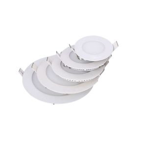 Buy cheap 3w LED Slim Panel Light Round 300LM White Aluminum 6000K Embedded IP20 from wholesalers